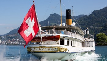Bateau sur le lac léman