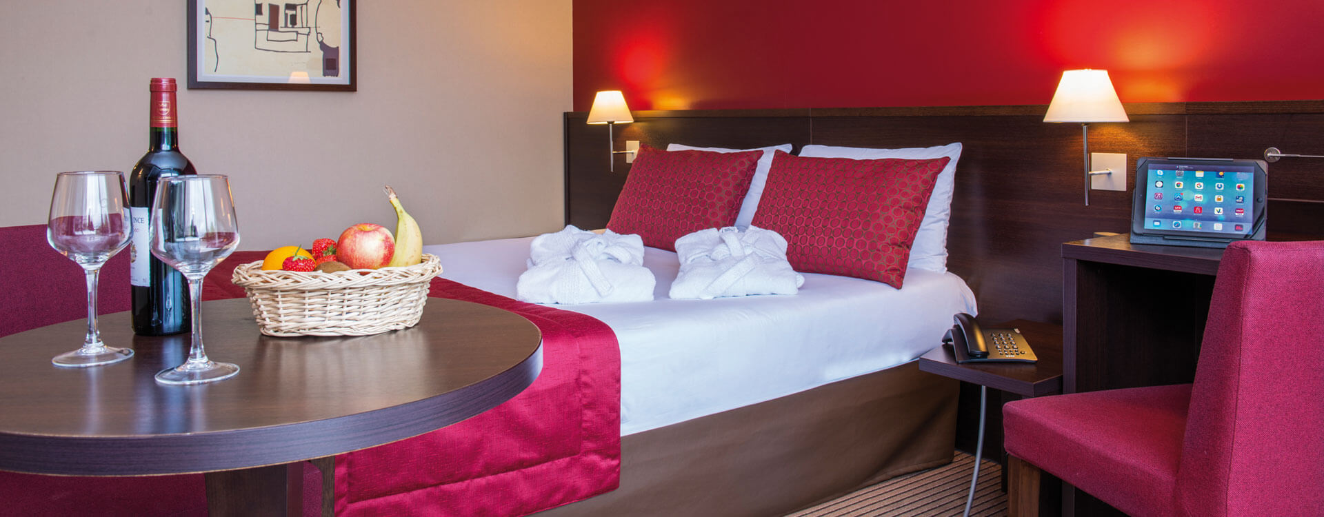 Chambre - Hôtel et résidence La Villa du Lac à Divonne